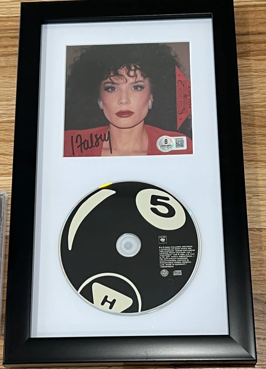 Halsey Signed Autographed Framed The Great Impersonator CD Insert Beckett COA, image 4
