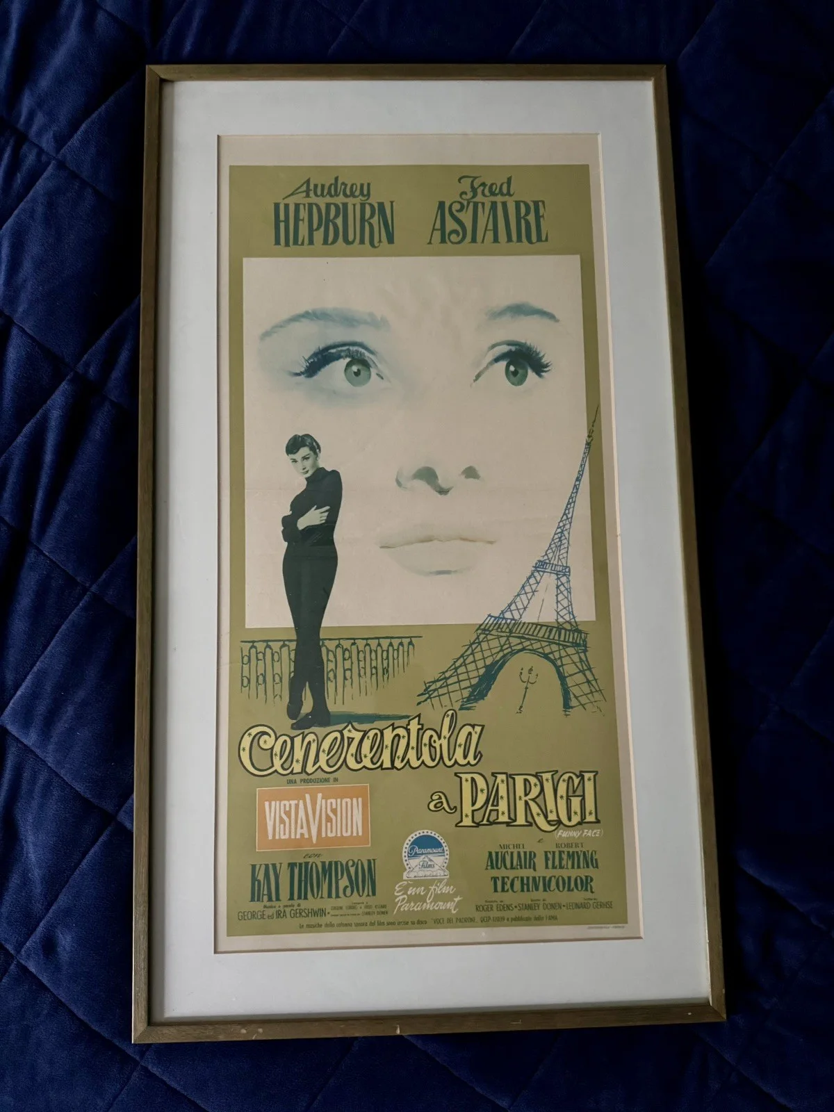 Audrey Hepburn Italian Movie Poster (Funny Face) “Cenerentola a Parigi” Vintage, изображение 5
