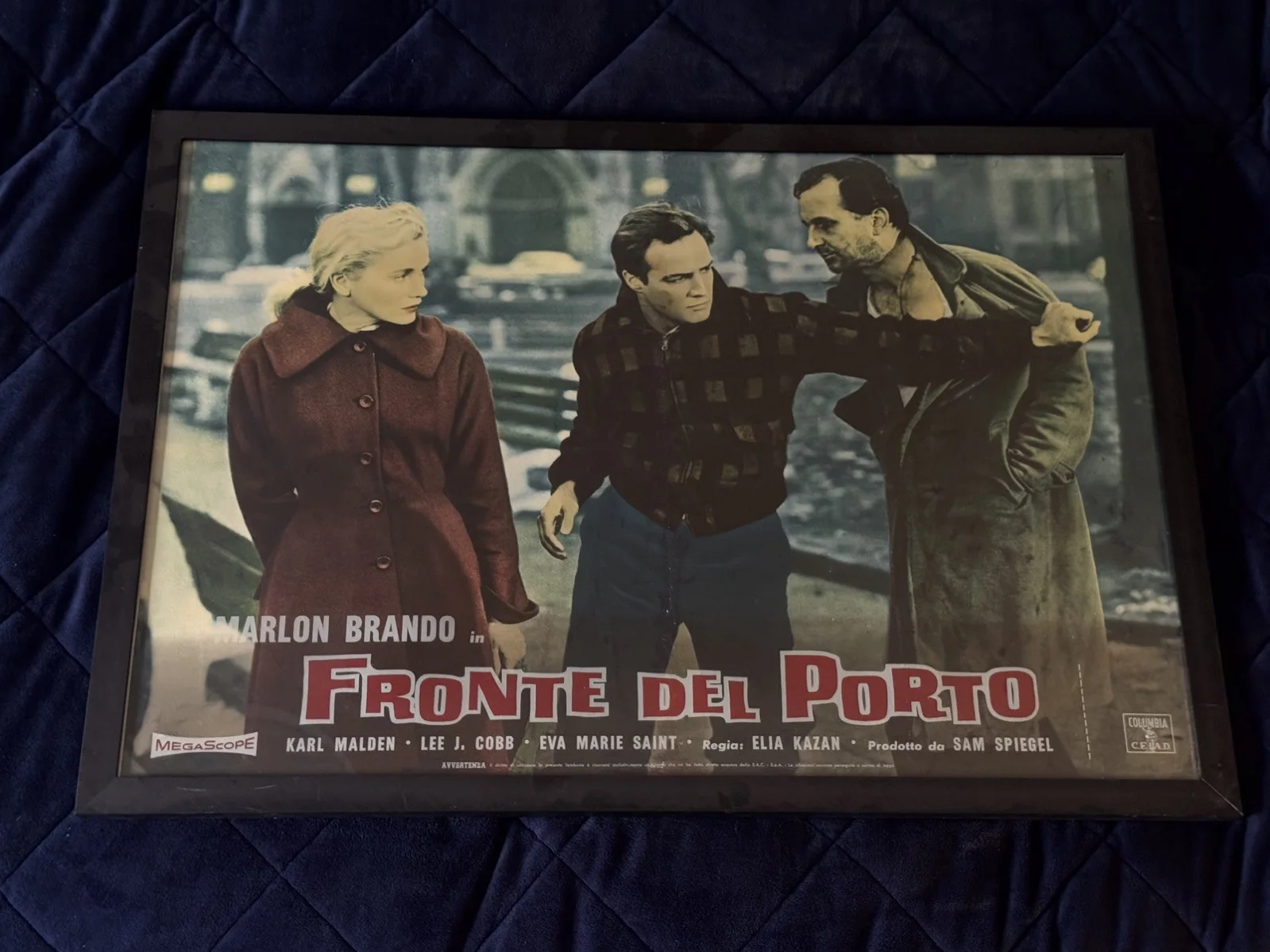 Marlon Brando Italian Poster for “On the Waterfront” Original Vintage Movie Art, изображение 3