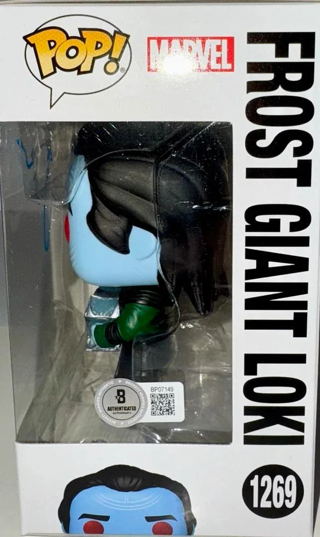 Matt Damon Signed Funko #1269 "Frost Giant Loki" (Infinity Saga) - Beckett COA, изображение 3