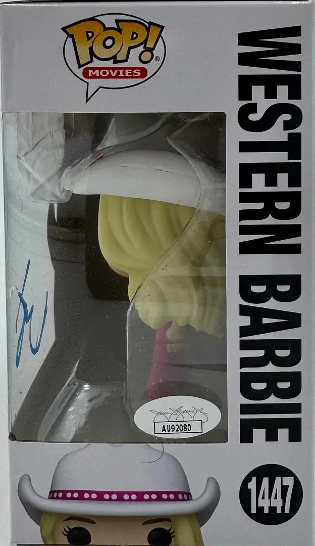 Margot Robbie Signed Funko Pop #1447 "Barbie" - JSA COA, image 3