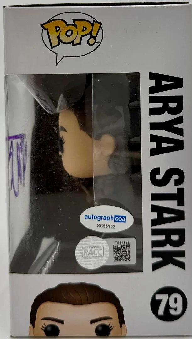 Maisie Williams Signed Funko #79 Arya Stark (Game Of Thrones) *VERY RARE* - ACOA, image 2