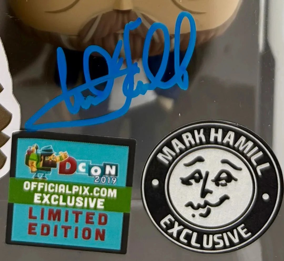 Mark Hamill Signed "Exclusive" Funko Pop #27 (Star Wars) - Official Pix COA, изображение 2