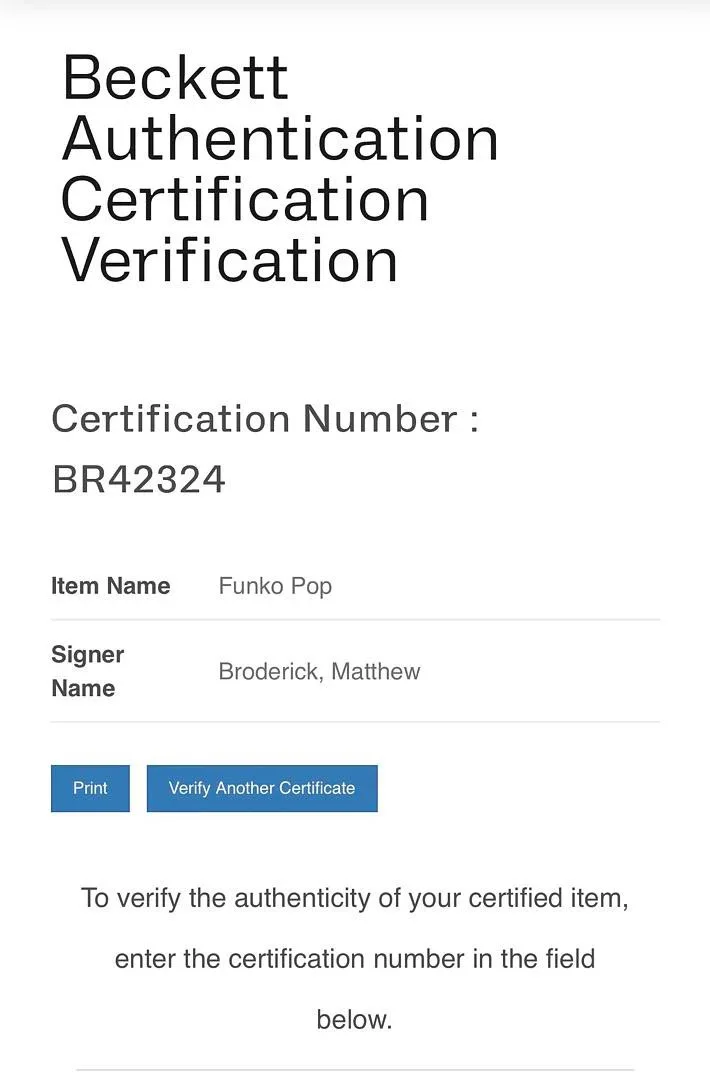 Matthew Broderick Signed Ferris Bueller Funko #1729 - Beckett COA, изображение 5