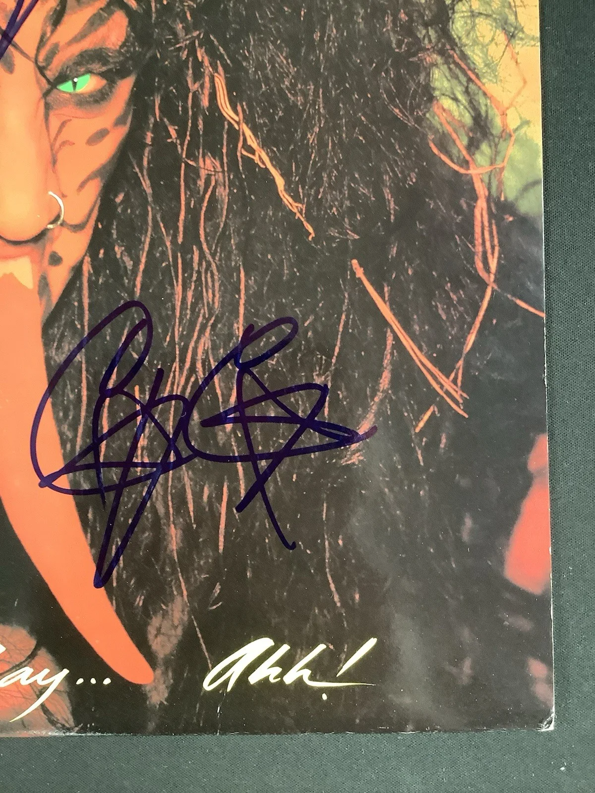 Poison Band Signed Album Vinyl Open Up And Say Ah 4X Autograph Bret Michaels PSA, изображение 5