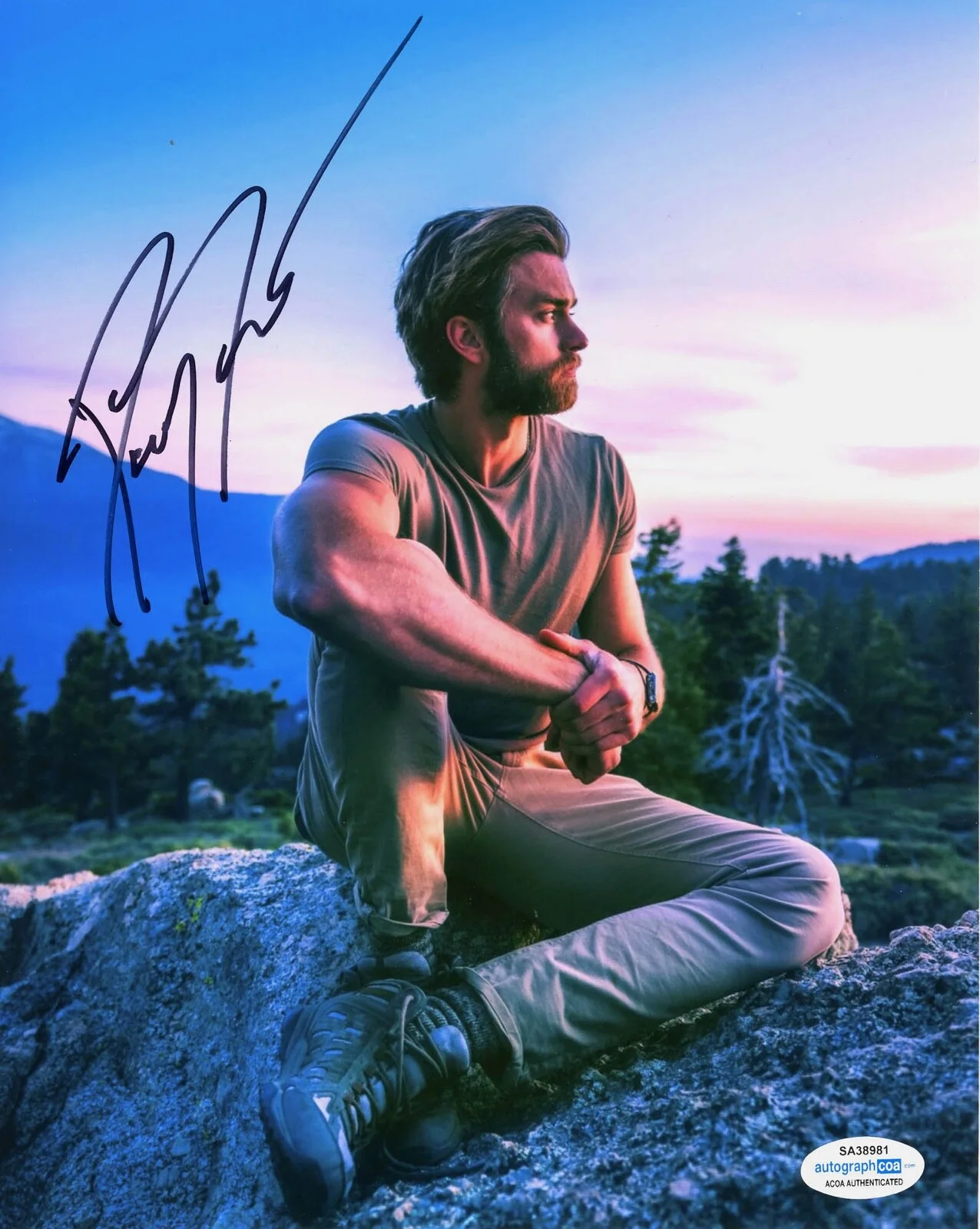 PIERSON FODE — Pierson Fode signed Autograph 8x10 Photo e Hot SEXY Merry Little Ex-Mas ACOA COA, image 3