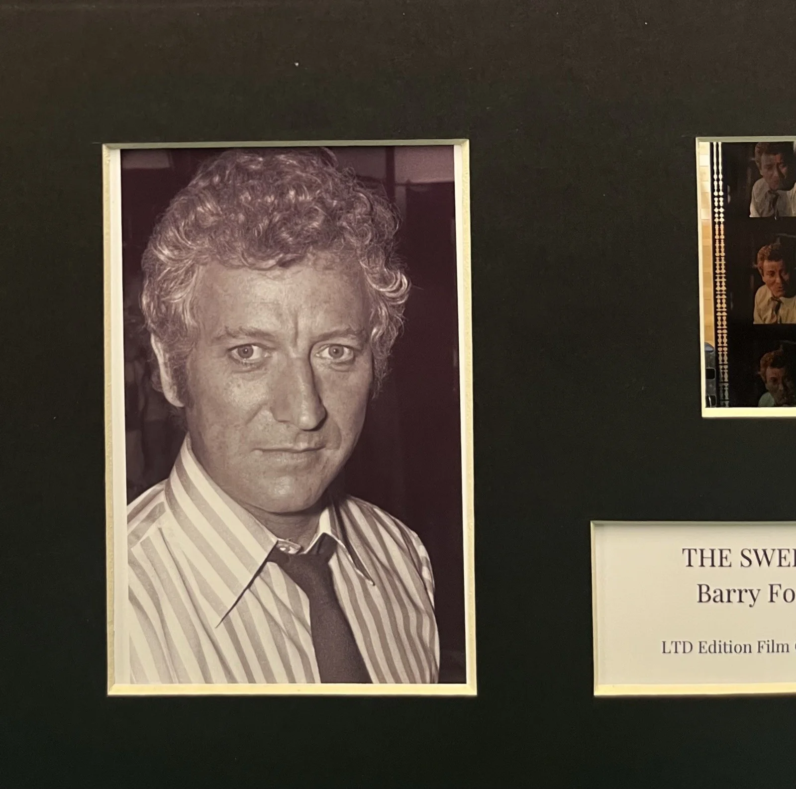 BARRY FOSTER. THE SWEENEY. . 35mm Film Cell Mounted Display, изображение 2