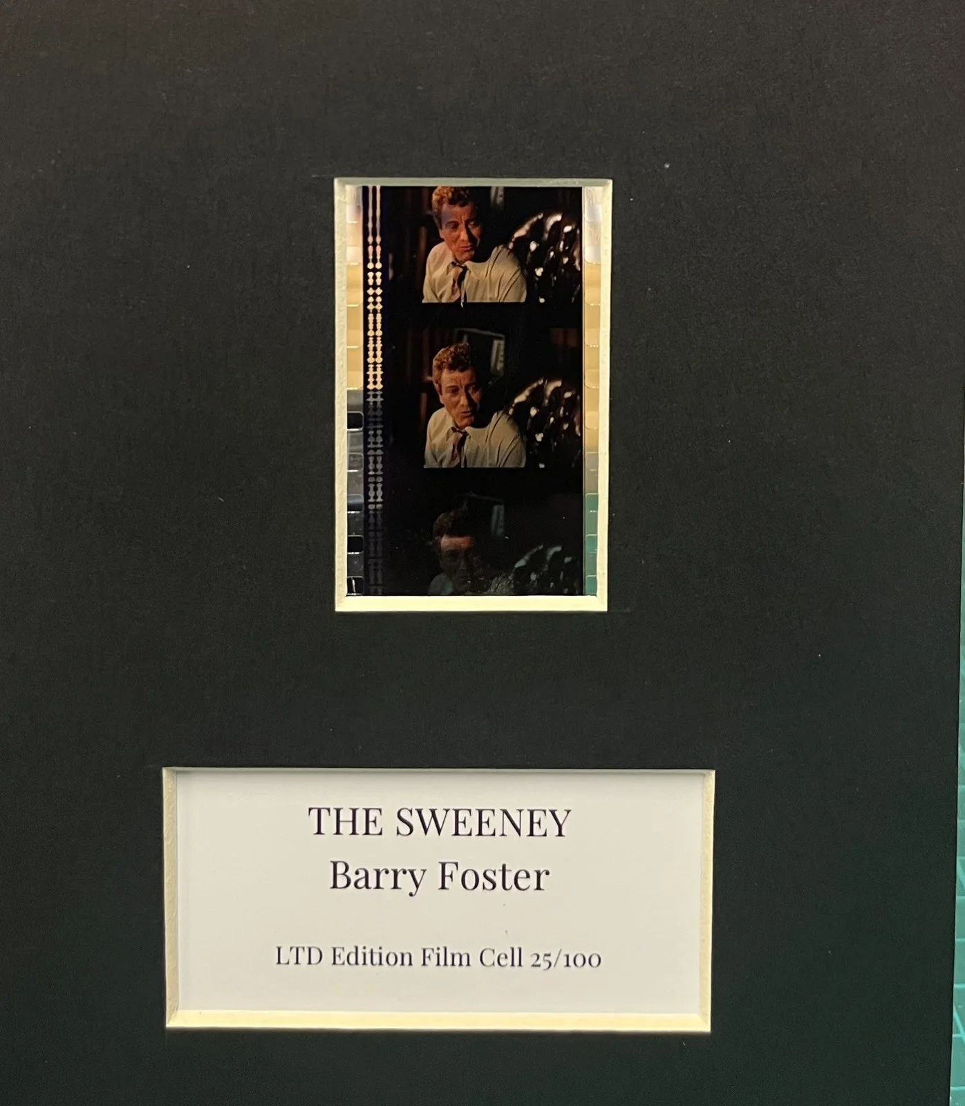 BARRY FOSTER. THE SWEENEY. . 35mm Film Cell Mounted Display, изображение 3