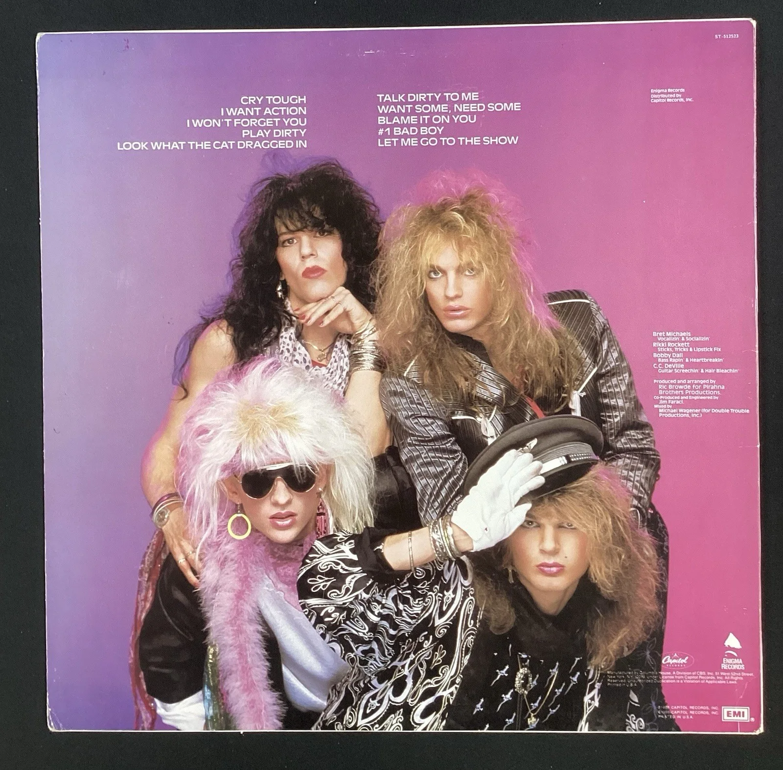 Bret Michaels Signed Album Vinyl Poison Autograph PSA/DNA, image 2