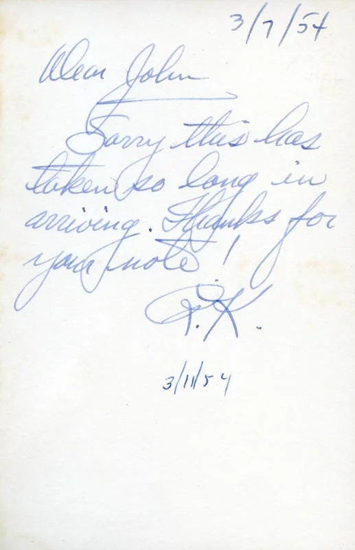 Richard Kiley — RICHARD KILEY - AUTOGRAPHED INSCRIBED PHOTOGRAPH 03/07/1954, изображение 2