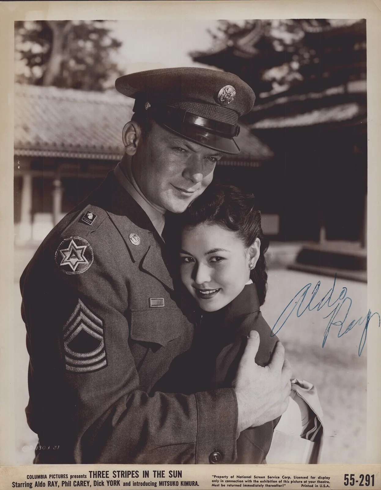 Aldo Ray — ALDO RAY - AUTOGRAPHED SIGNED PHOTOGRAPH