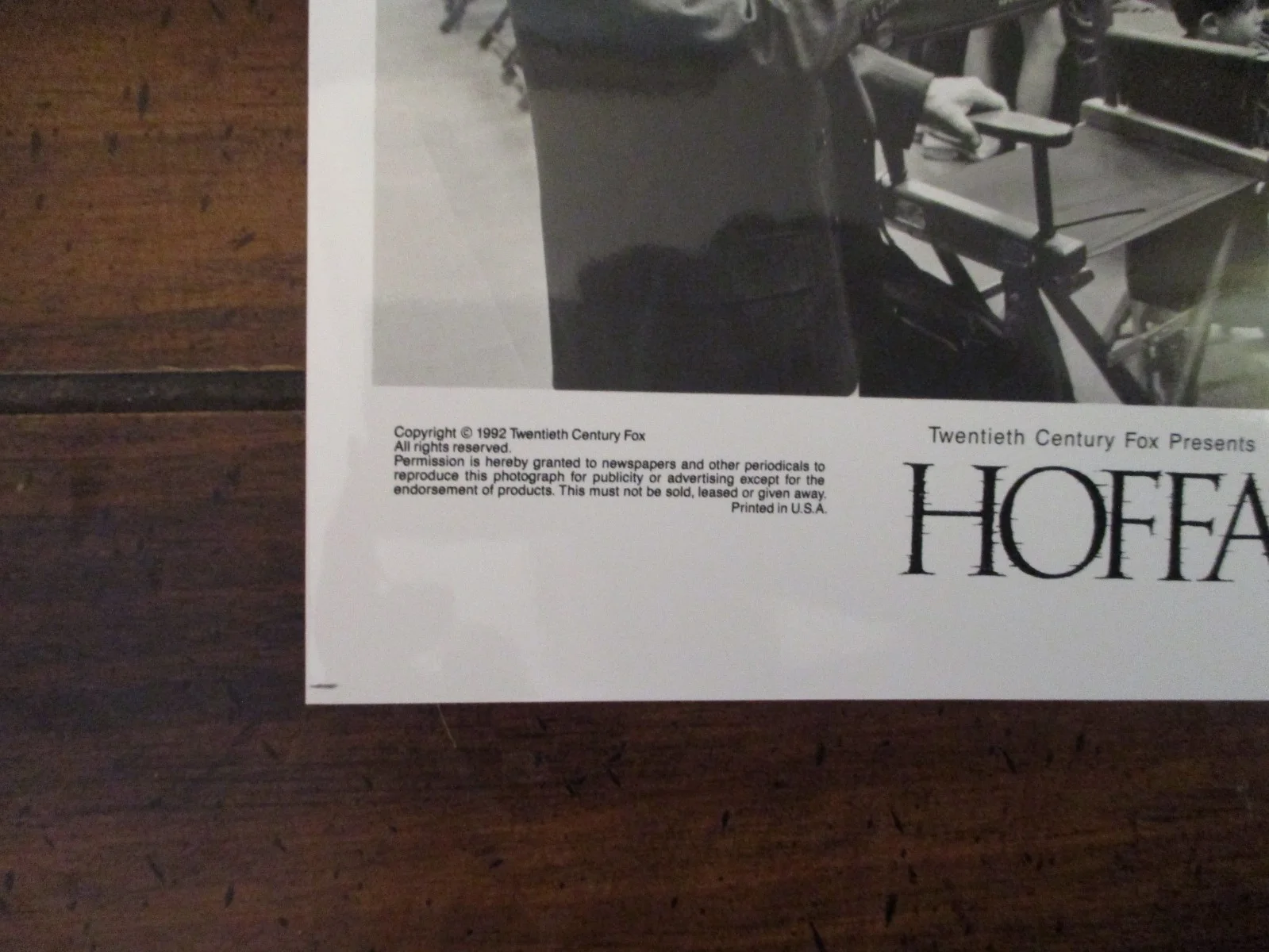 Danny DeVito/Jack Nicholson("HOFFA")1992 8 x 10 Glossy Black/White Press Photo, image 3