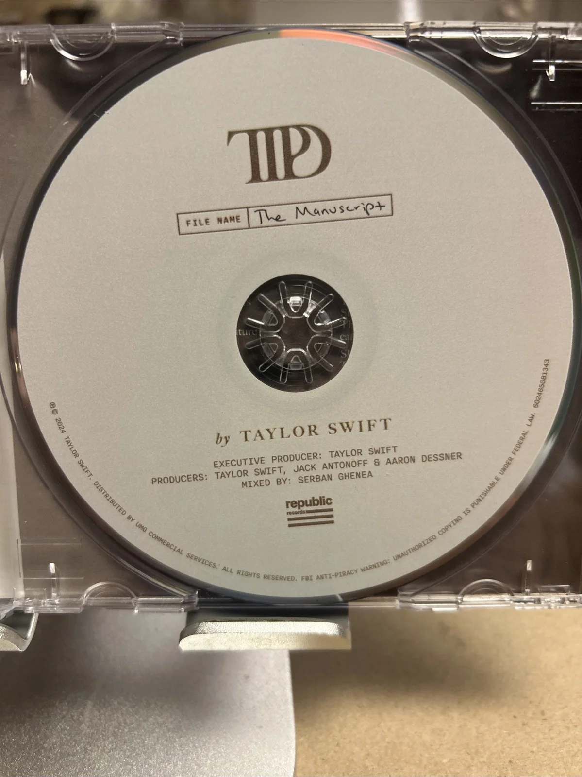 Taylor Swift Signed The Tortured Poets Department CD Insert JSA, image 5
