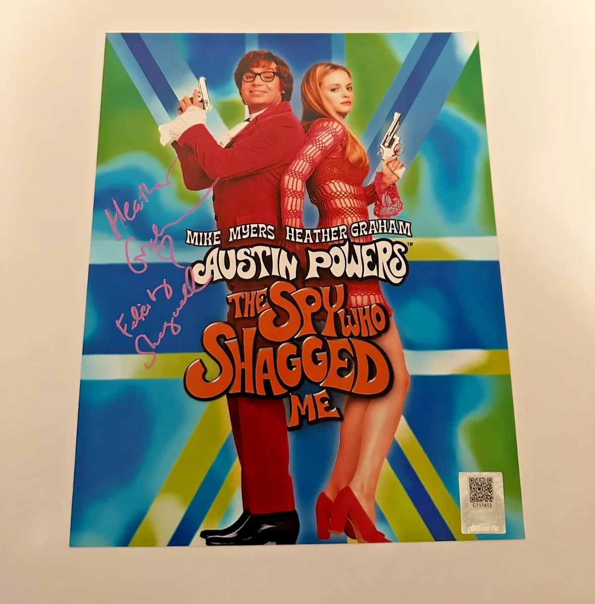 Heather Graham — Heather Graham autographed signed 8x10 photo Austin Powers Official PIX Coa