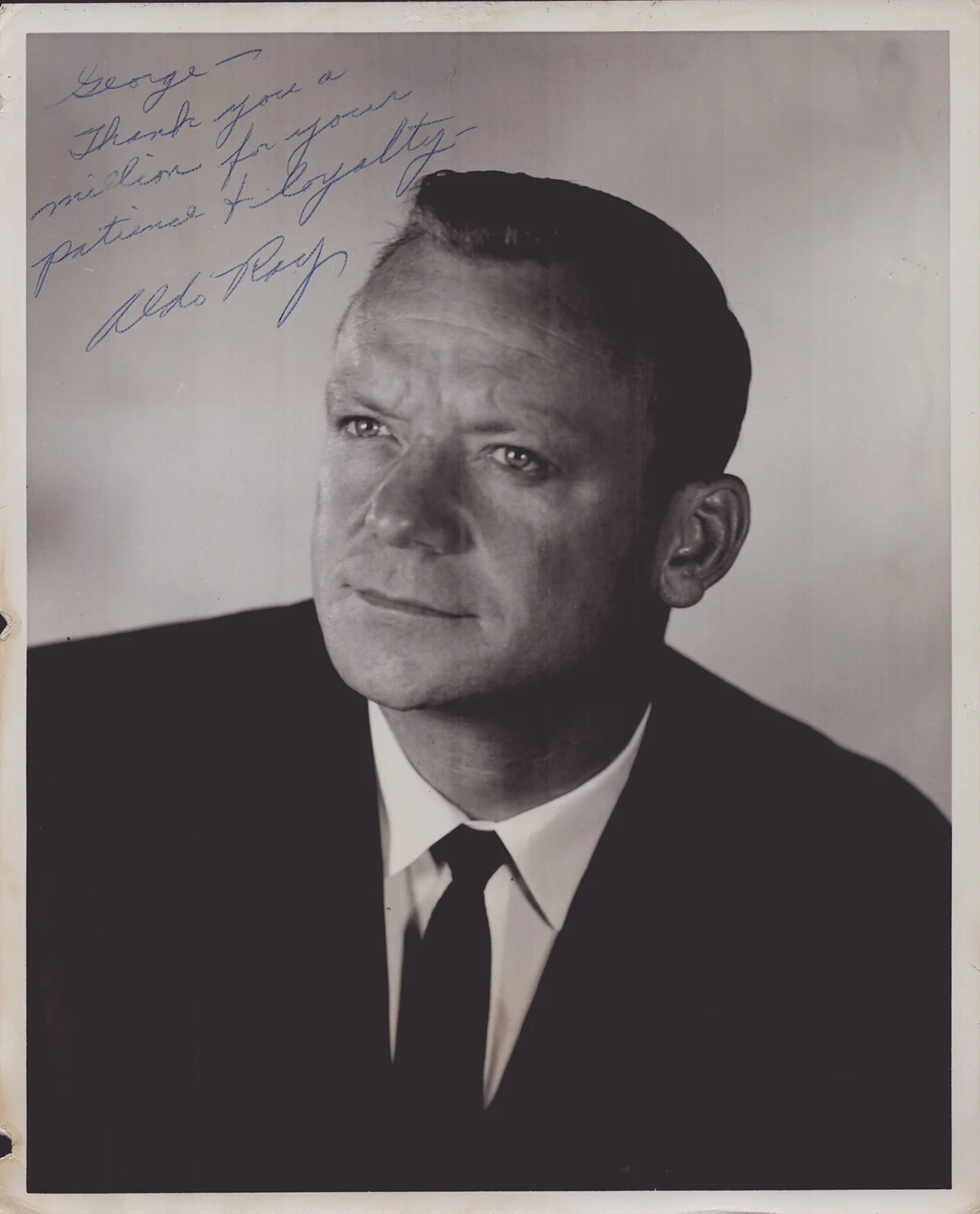 Aldo Ray — ALDO RAY - AUTOGRAPHED INSCRIBED PHOTOGRAPH