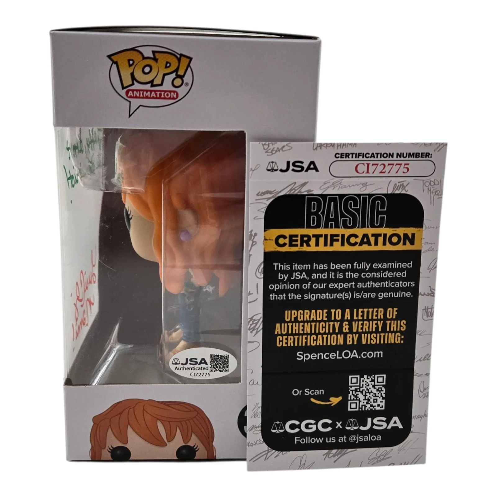 Luci Christian — Luci Christian Signed Funko Nami One Piece Pop Autograph Anime Waifu JSA COA 775, изображение 2
