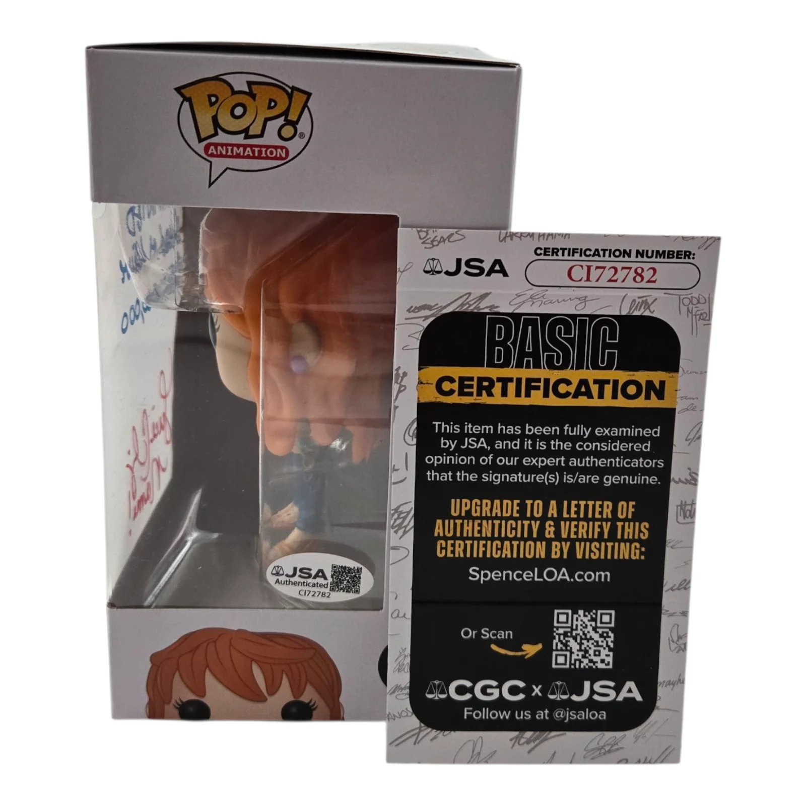Luci Christian — Luci Christian Signed Funko Nami One Piece Pop Autograph Anime Waifu JSA COA 782, изображение 2
