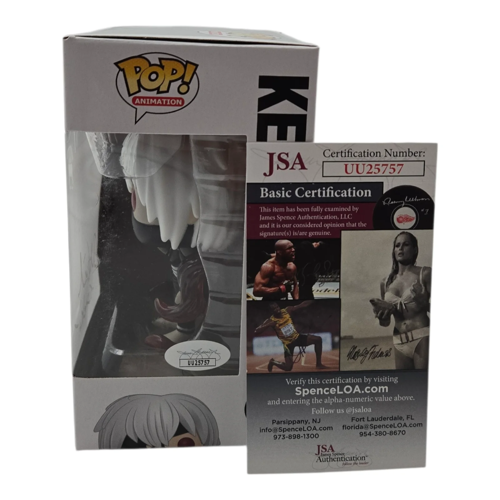 Austin Tindle — Ken Kaneki Signed Funko Pop Tokyo Ghoul Austin Tindle Anime Autograph JSA COA 57, изображение 2