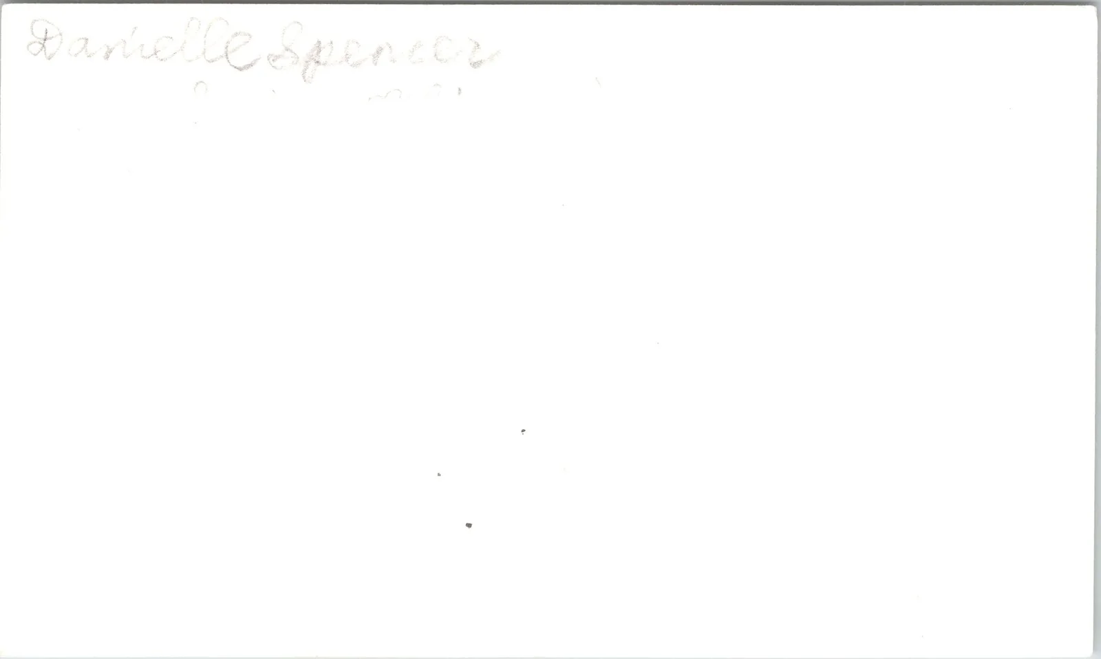 Doniell Spencer — Doniell Spencer Signed 3x5 Index Card George Sister Sister Autographed, image 2