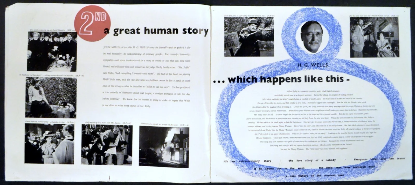 HISTORY OF MR. POLLY 1949 John Mills, Sally Ann Howes UK CAMPAIGN BOOK, изображение 4