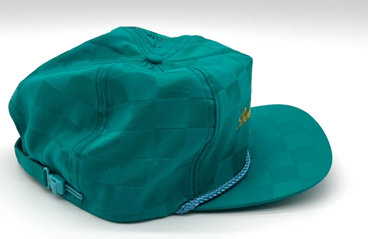 Vintage NWT AUTOGRAPHED Bobby Vinton Theatre Branson MO Hat Cap Checkered Green, изображение 2