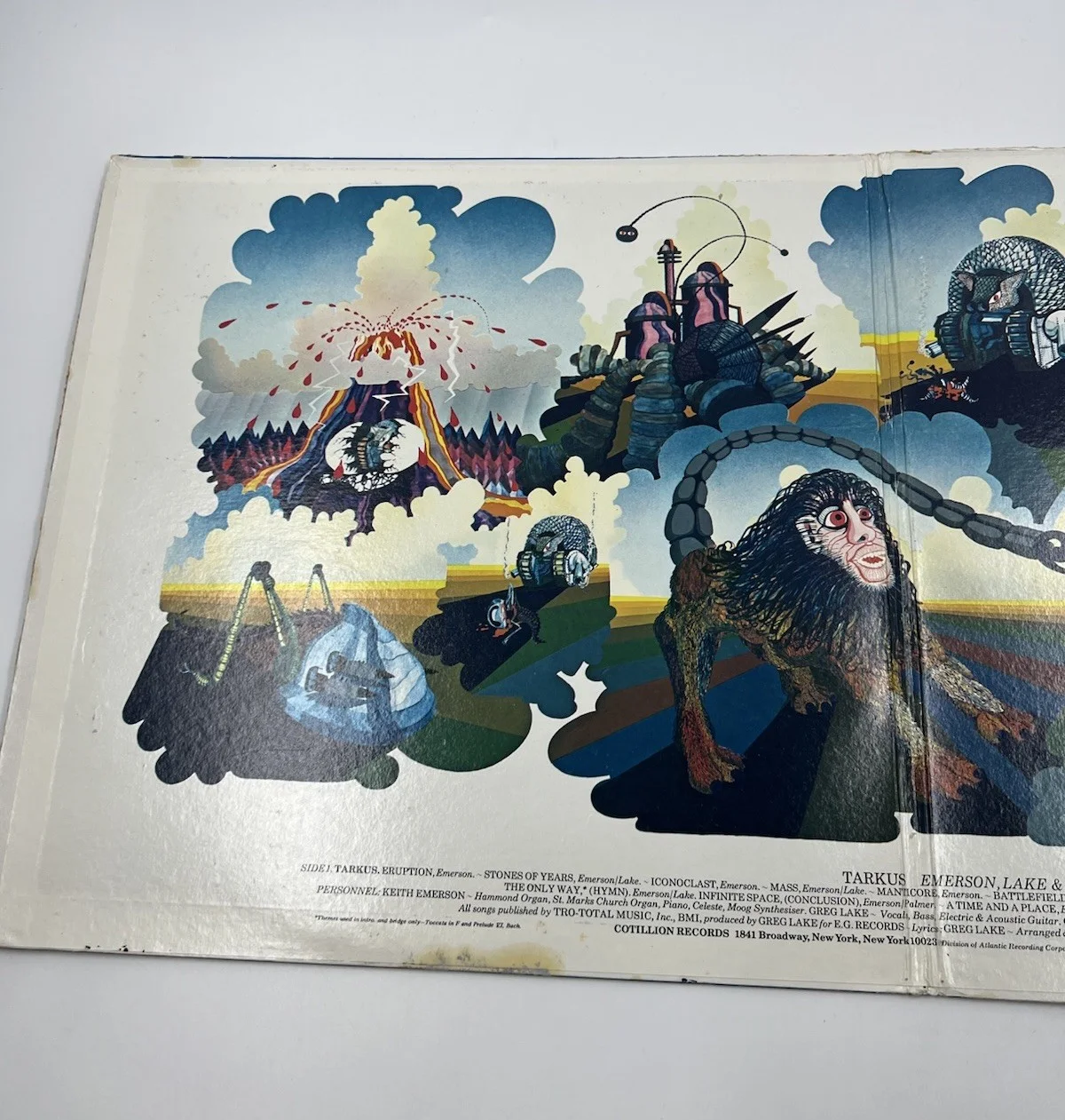Carl Palmer Signed Autographed TARKUS Record Album Vinyl Gatefold, изображение 4