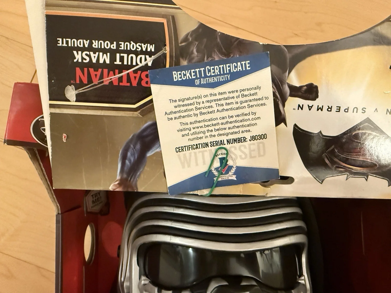 adam driver — Star Wars Kylo Ren Mask Signed By Adam Driver -Beckett ￼, изображение 4