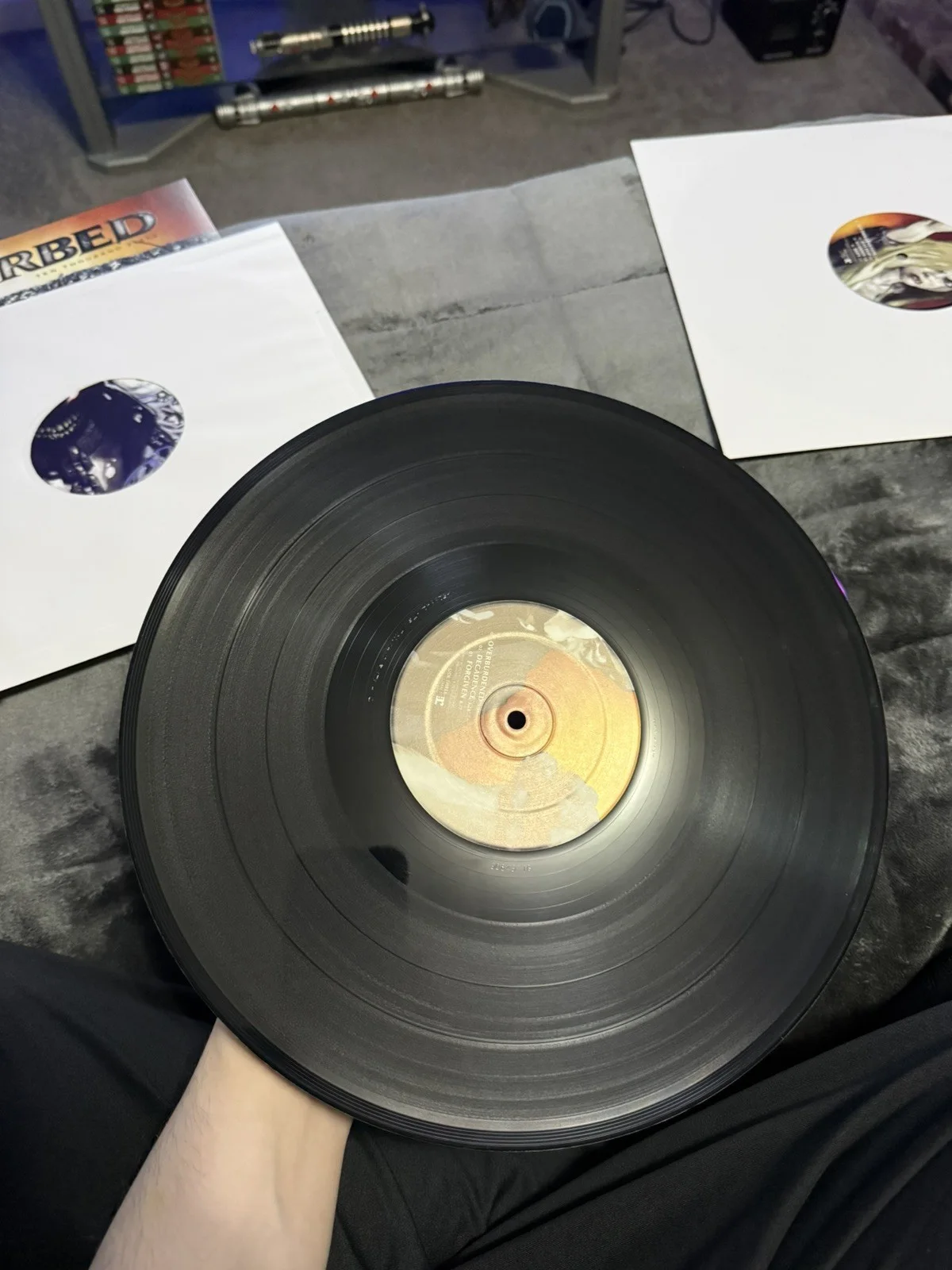 Disturbed Ten Thousand Fists Vinyl Album SIGNED BY BAND Rock On The Range 2016, изображение 5