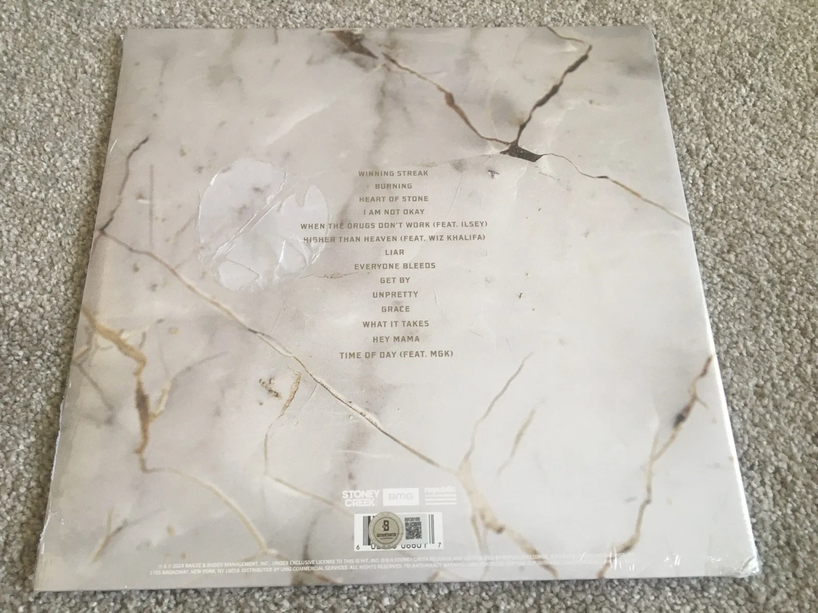 Jelly Roll Beautifully Broken Signed Vinyl Record BECKETT BAS COA NICE AUTOGRAPH, image 3