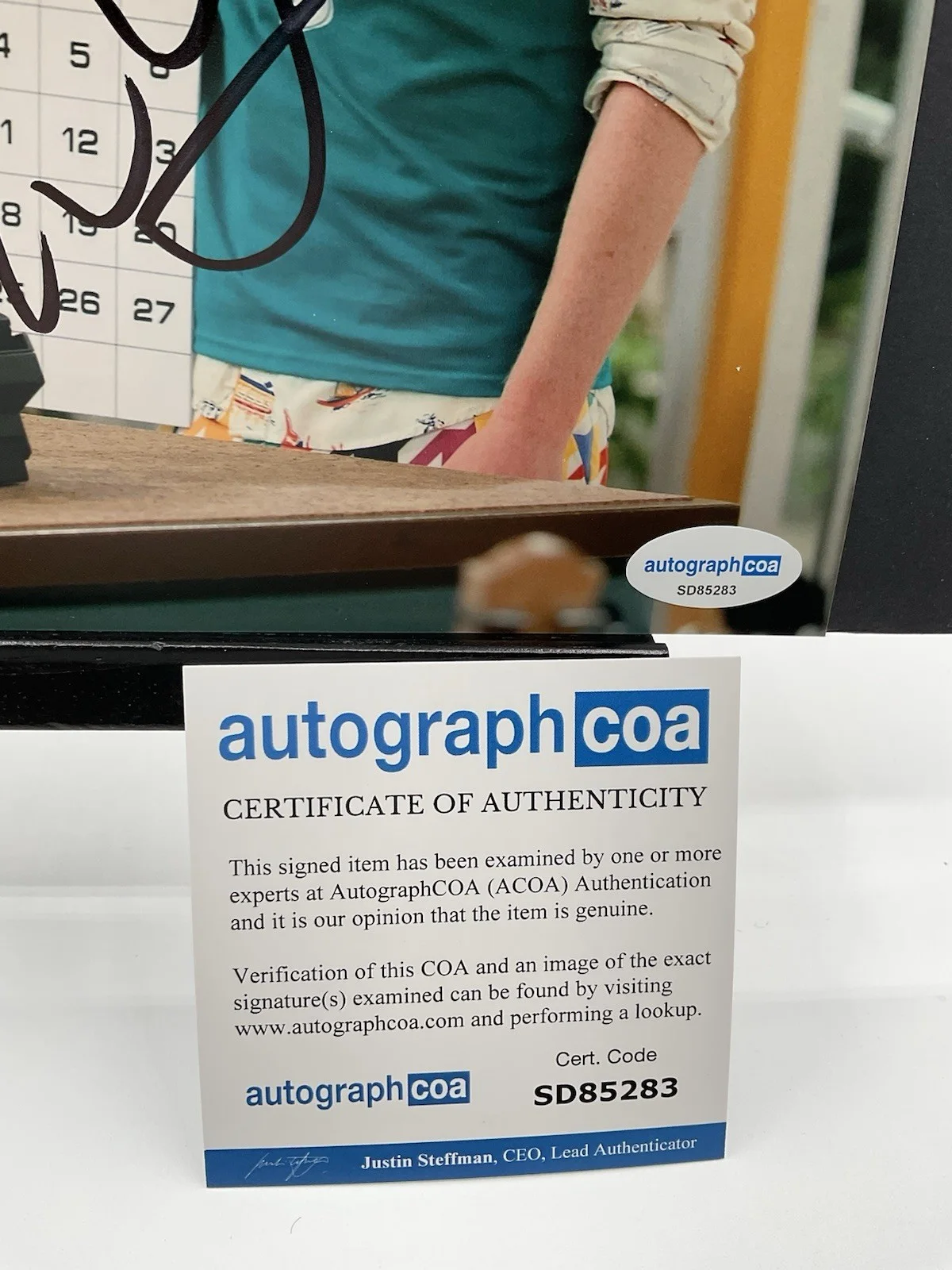 Calum Worthy — Calum Worthy signed photo Austin & Ally signed photo Disney signed 8x10 ACOA, изображение 3