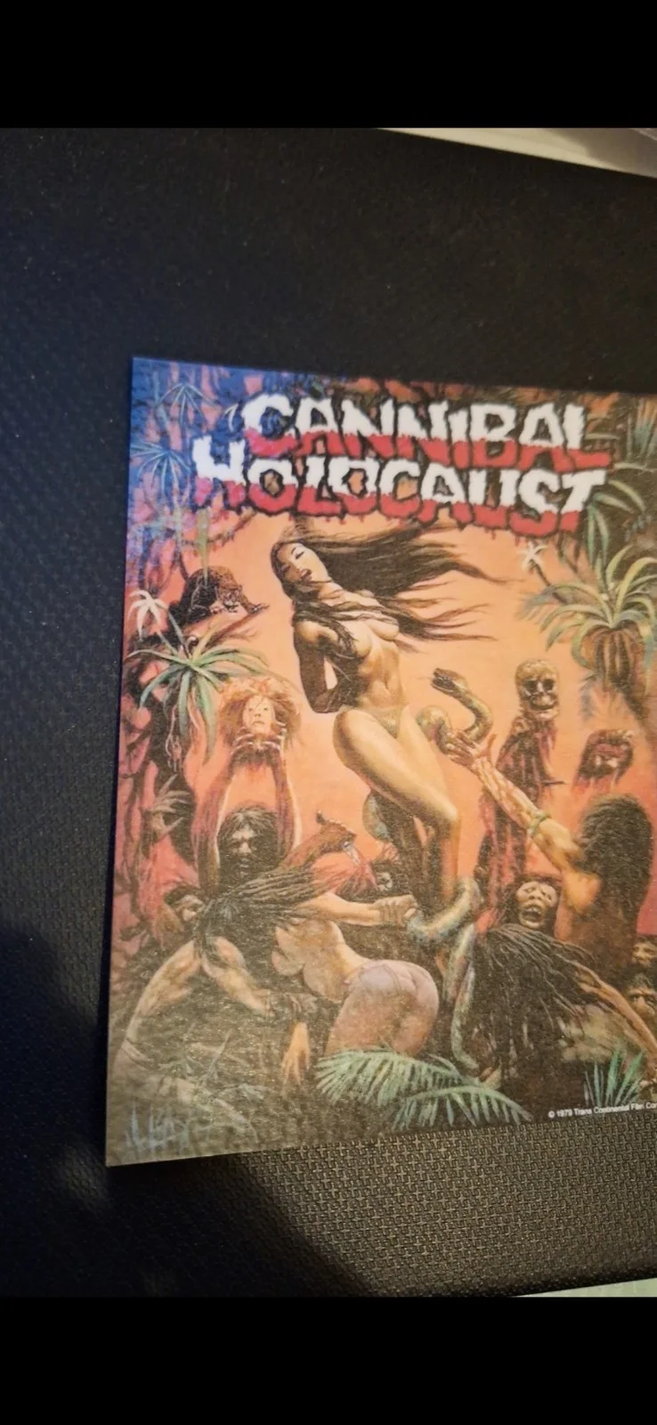 "Cannibal Holocaust" 1980 Theatrical Release Film Poster Modern Art Postcard, изображение 2