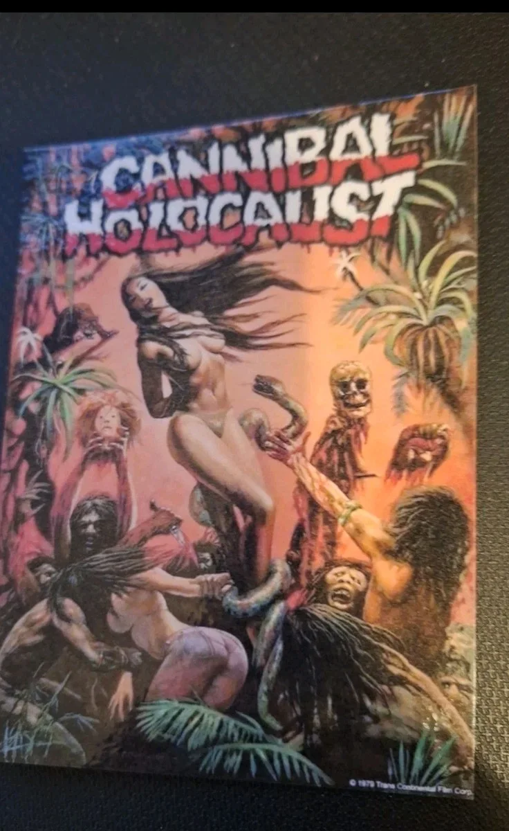 "Cannibal Holocaust" 1980 Theatrical Release Film Poster Modern Art Postcard, изображение 4