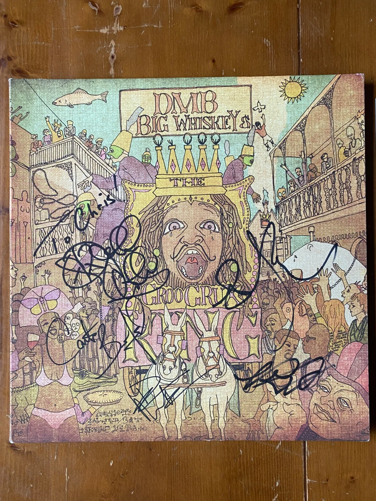 DAVE MATTHEWS BAND SIGNED BIG WHISKEY LP ALBUM AUTOGRAPH BAS COA CARTER BEAUFORD, изображение 2