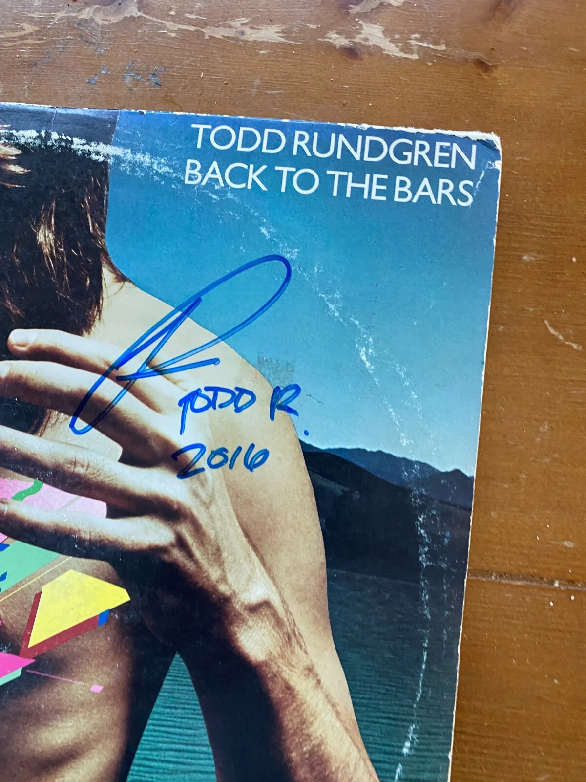 TODD RUNDGREN SIGNED BACK TO THE BARS RECORD LP ALBUM AUTOGRAPH BAS COA B PROOF, изображение 2