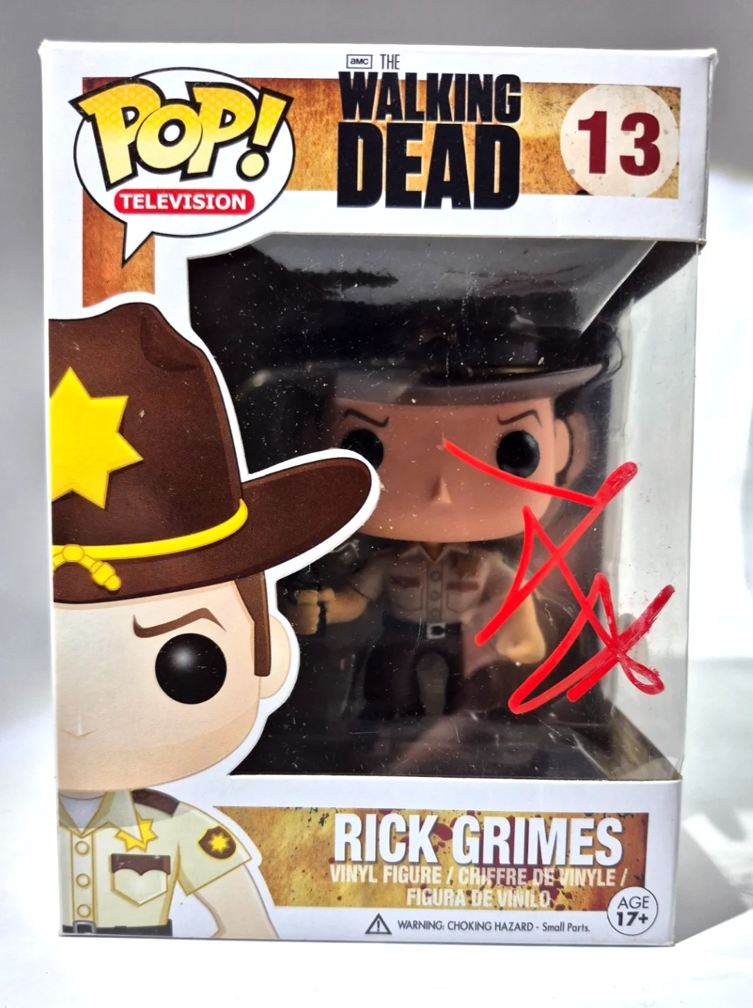 Andrew Lincoln — ANDREW LINCOLN SIGNED AUTOGRAPH THE WALKING DEAD RICK GRIMES FUNKO POP PSA COA, изображение 2