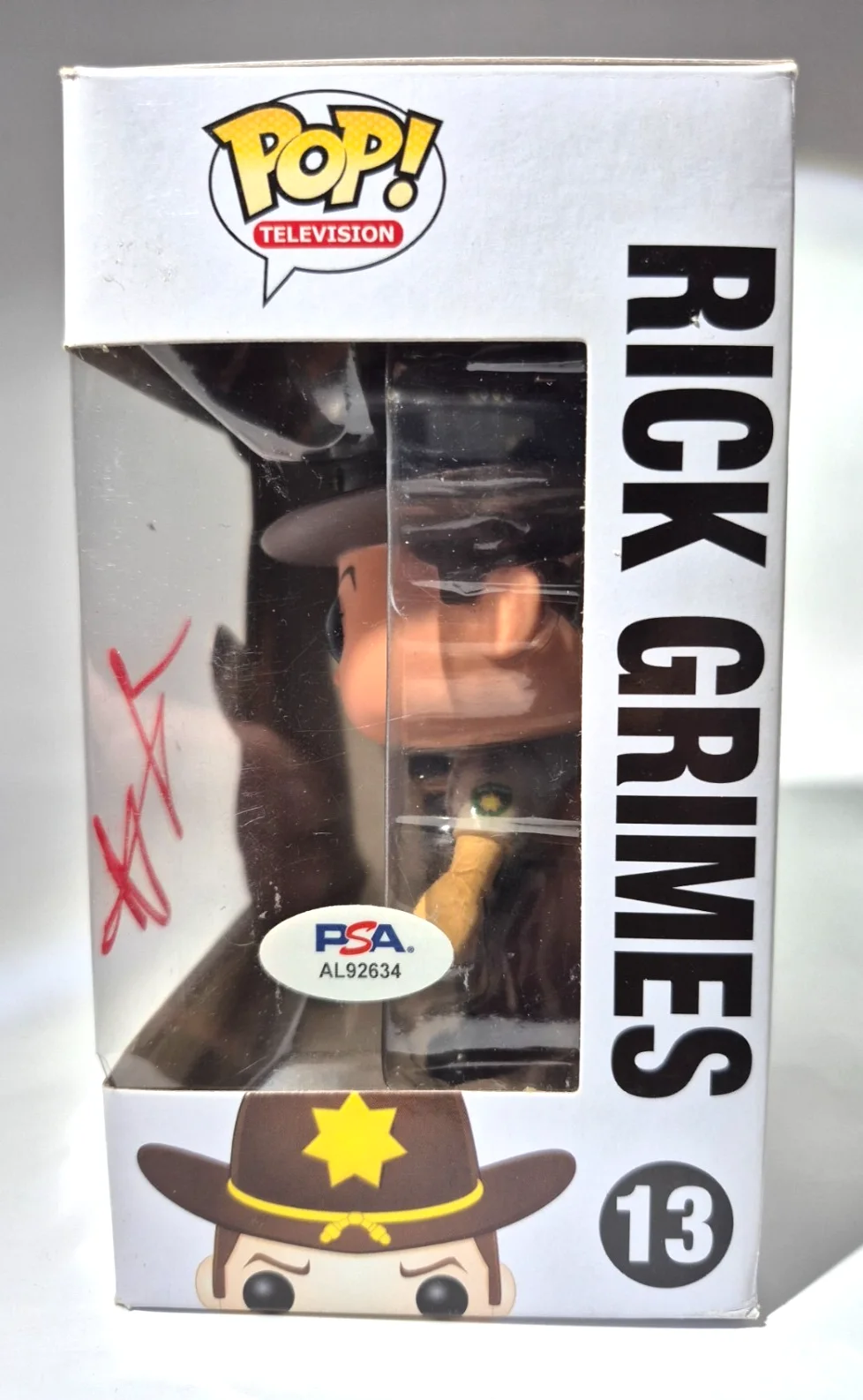 Andrew Lincoln — ANDREW LINCOLN SIGNED AUTOGRAPH THE WALKING DEAD RICK GRIMES FUNKO POP PSA COA, изображение 4