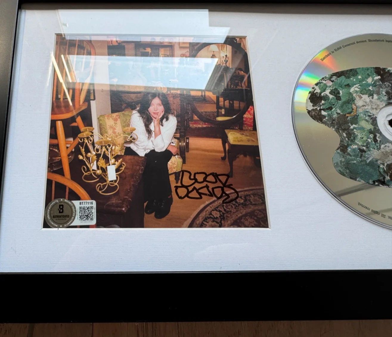 LUCY DACUS SIGNED & FRAMED FOREVER IS A FEELING CD AUTOGRAPH BAS COA D BOYGENIUS, image 2