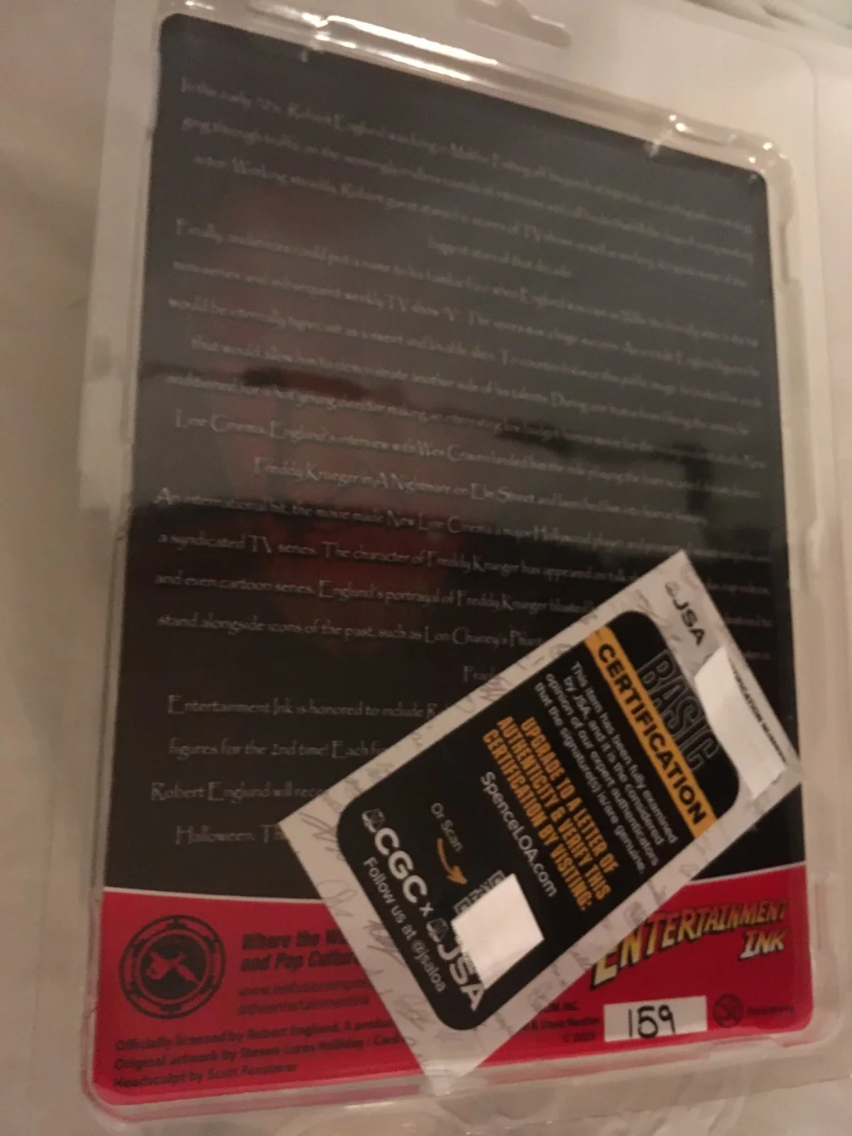 Robert England — ROBERT ENGLUND(Freddy Krueger) Signed Autograph 8" Action Figure Certification!!, image 5