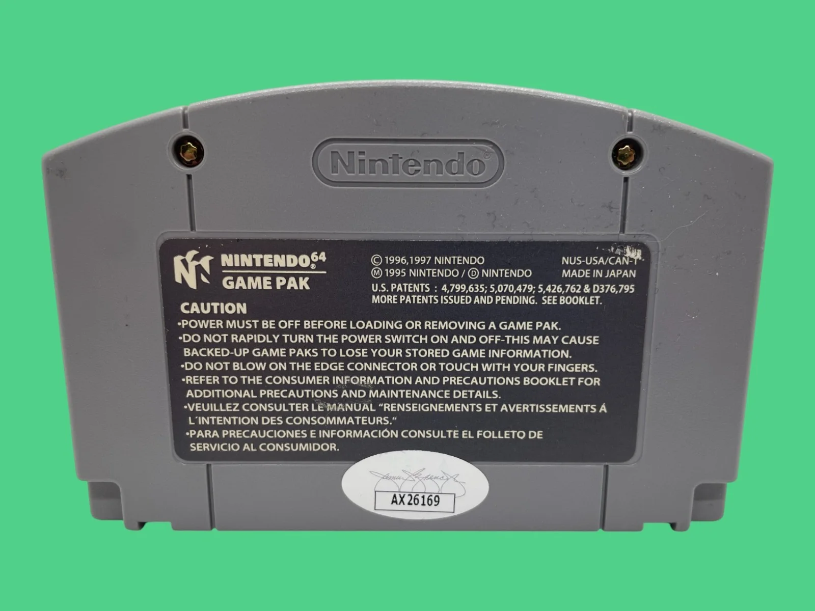 Grant Kirkhope — Grant Kirkhope Signed N64 Game Cartridge Banjo Tooie Composer Autograph JSA COA, image 3