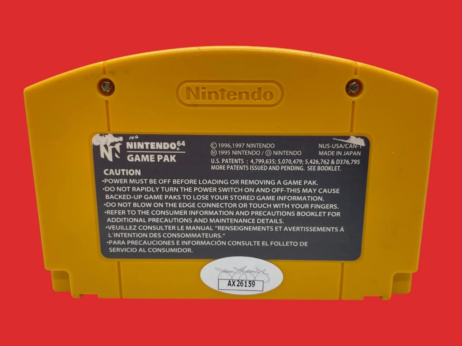 Grant Kirkhope — Grant Kirkhope Signed N64 Cartridge Donkey Kong 64 Game Autograph JSA COA, изображение 3