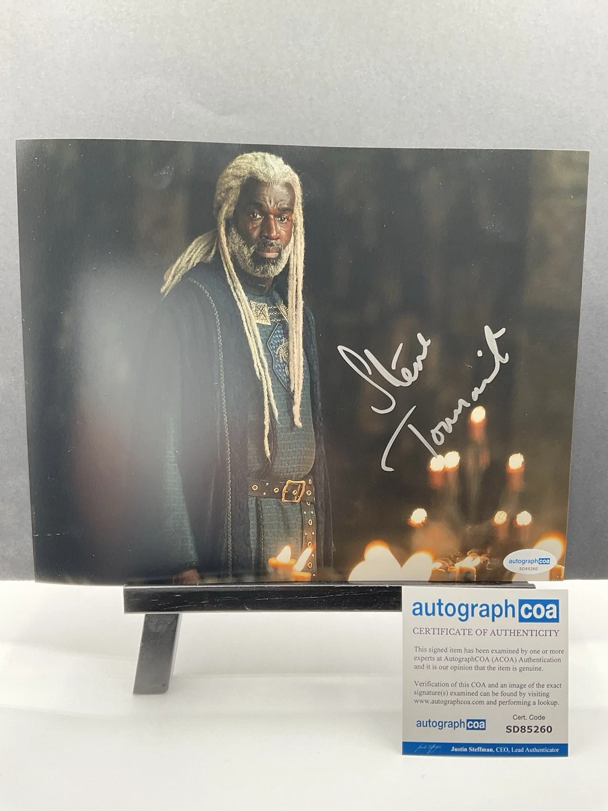 Steve Toussaint — Steve Toussaint signed 8x10 Game of Thrones signed photo GOT Dragon auto ACOA