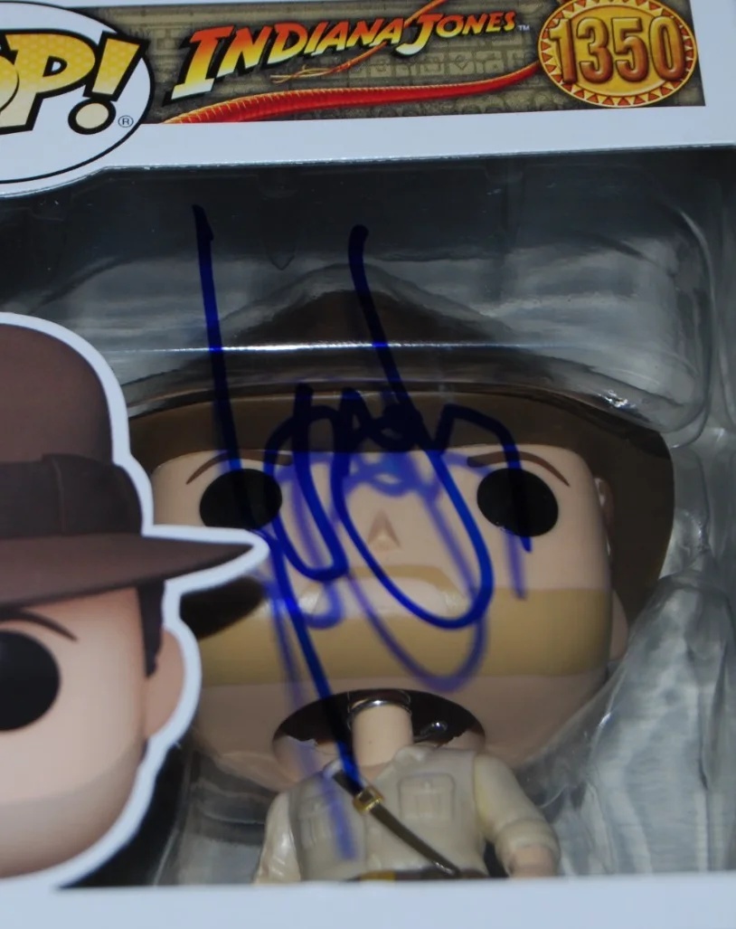 HARRISON FORD signed (INDIANA JONES) Funko pop #1350 BECKETT BAS AE38947, image 2