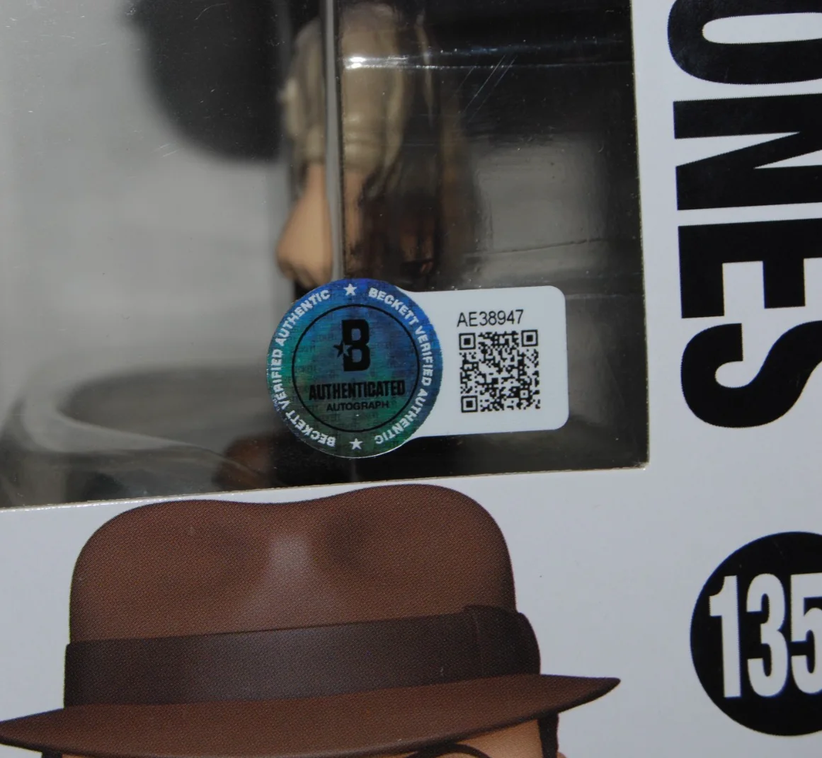 HARRISON FORD signed (INDIANA JONES) Funko pop #1350 BECKETT BAS AE38947, image 4