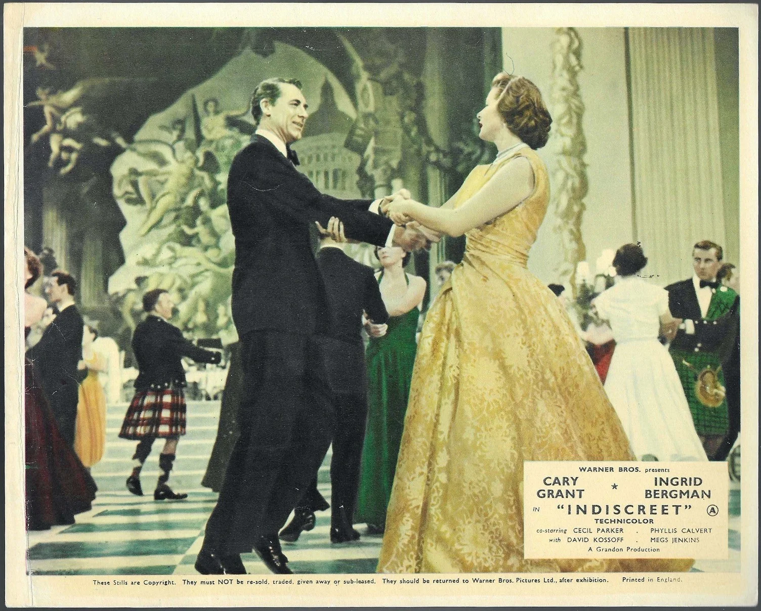 Indiscreet 7x ORIGINAL UK FOH Lobby Cards Cary Grant Ingrid Bergman 1958, изображение 3