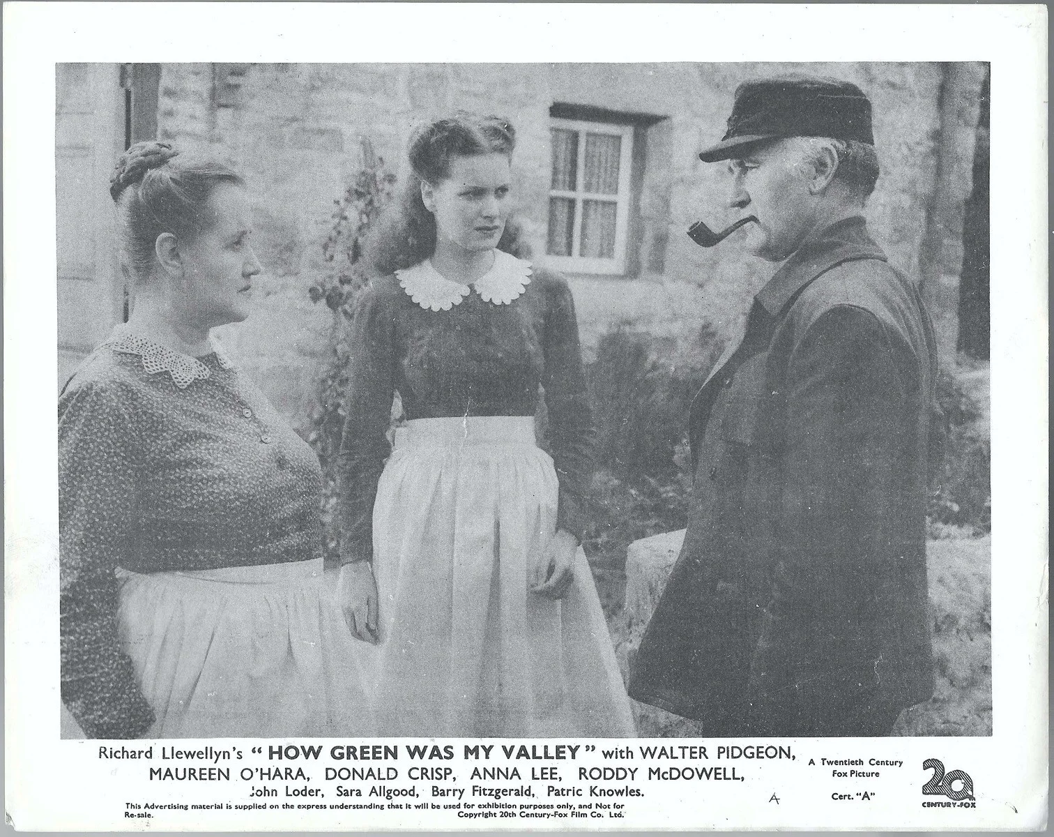 How Green Was My Valley 6x ORIGINAL UK FOH Lobby Cards John Ford Maureen O'Hara, изображение 4