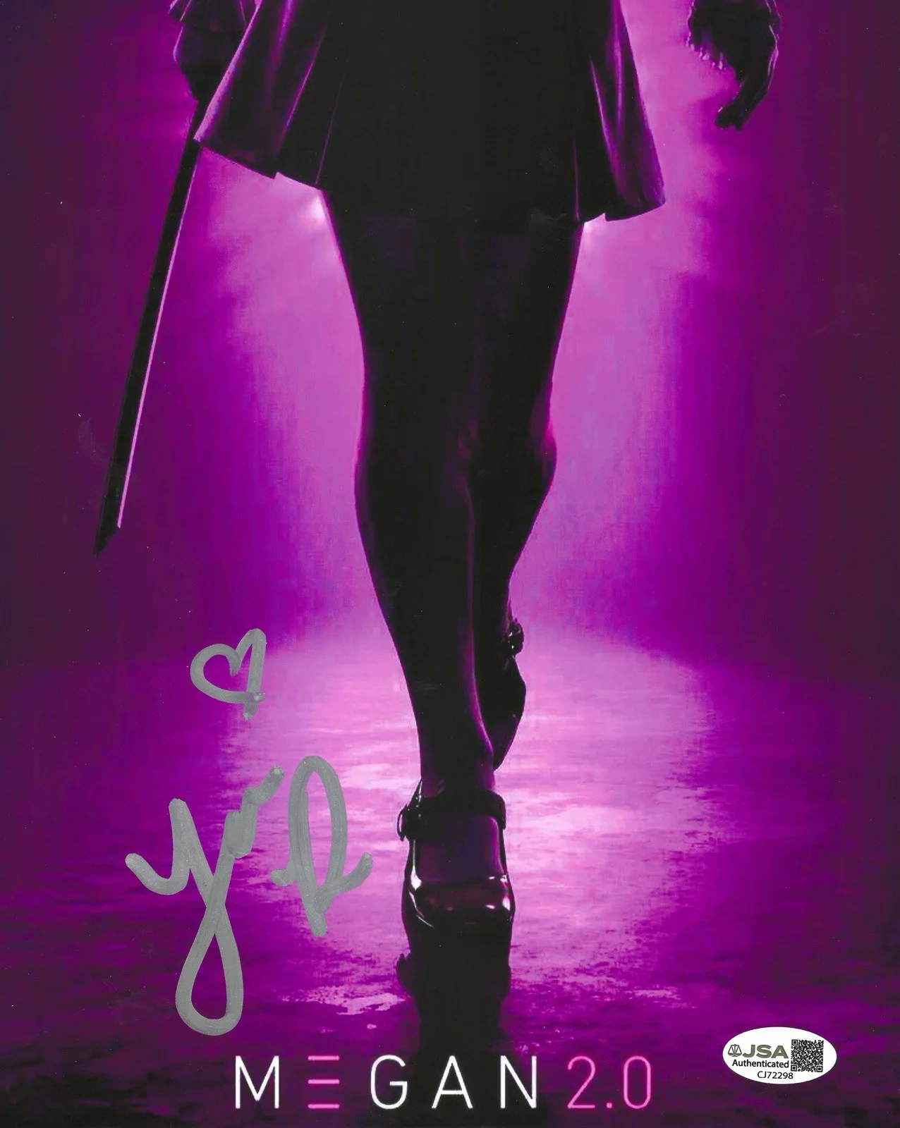 JENNA DAVIS — JENNA DAVIS SIGNED 8x10 PHOTO M3GAN 2.0 MEGAN AUTOGRAPHED w/JSA COA!, image 2