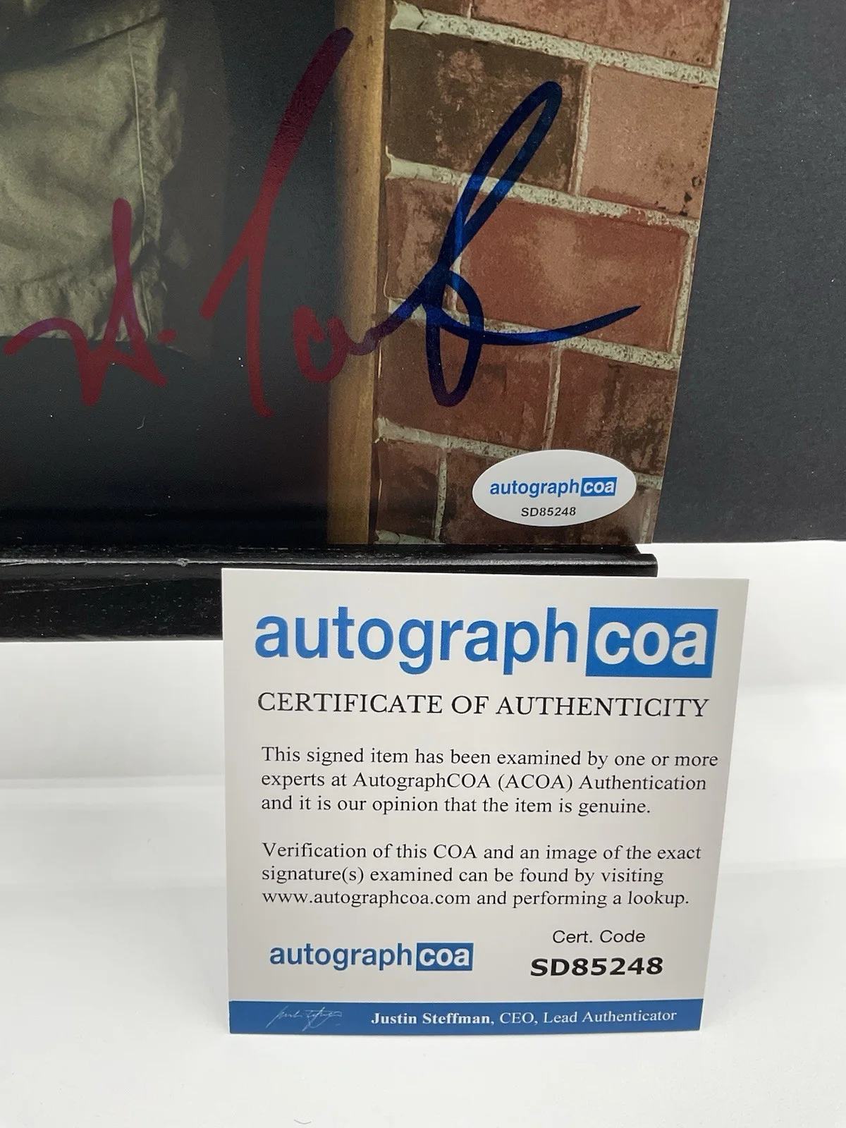 Hisham Tawfiq — Hisham Tawfiq signed photo The Blacklist signed Photo ACOA Dembe Zuma 8x10, изображение 3