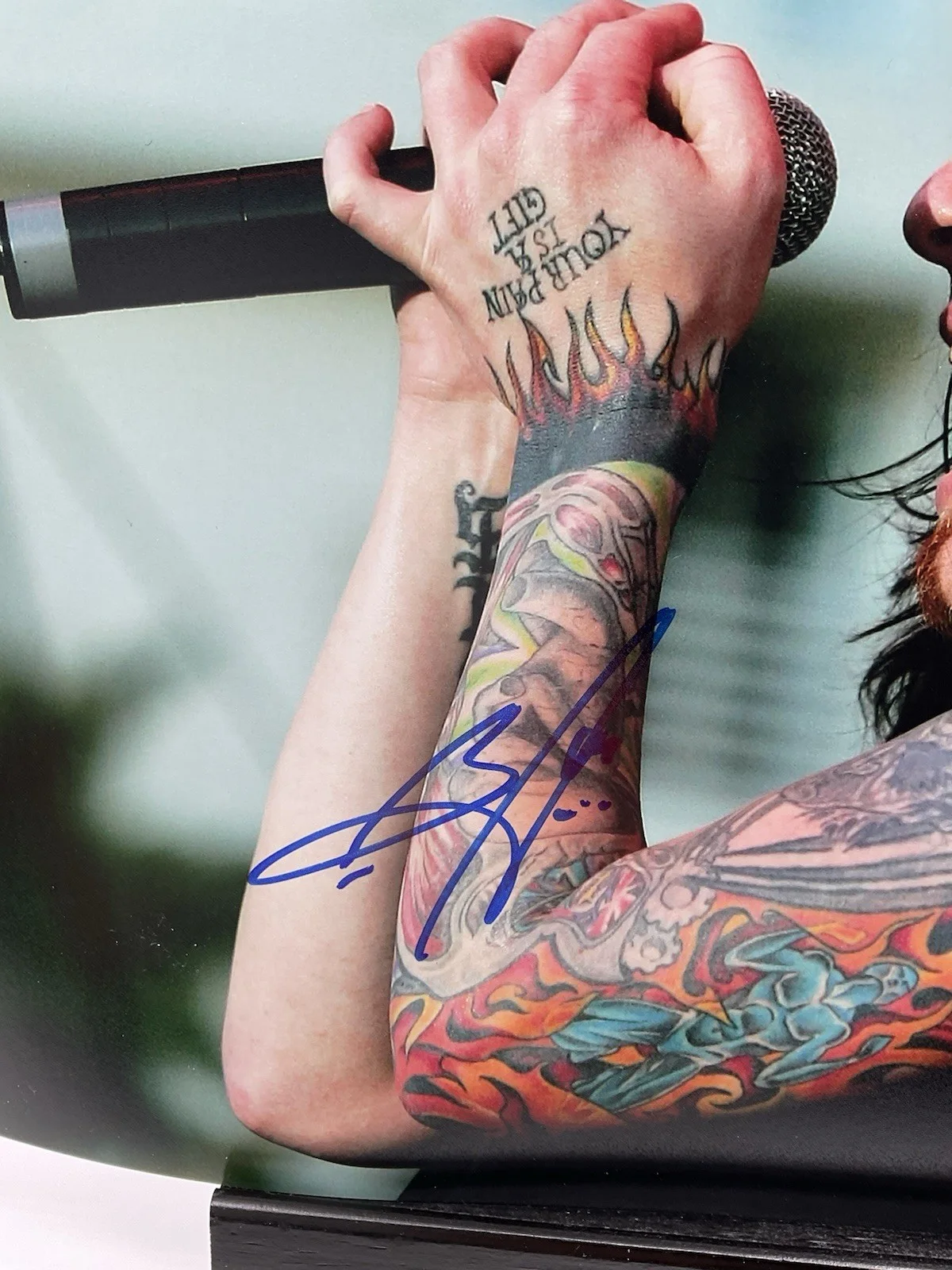 Brent Smith — Brent Smith signed 8x10 Shinedown signed photo Rock Band ACOA Singer Planet Zero, image 2