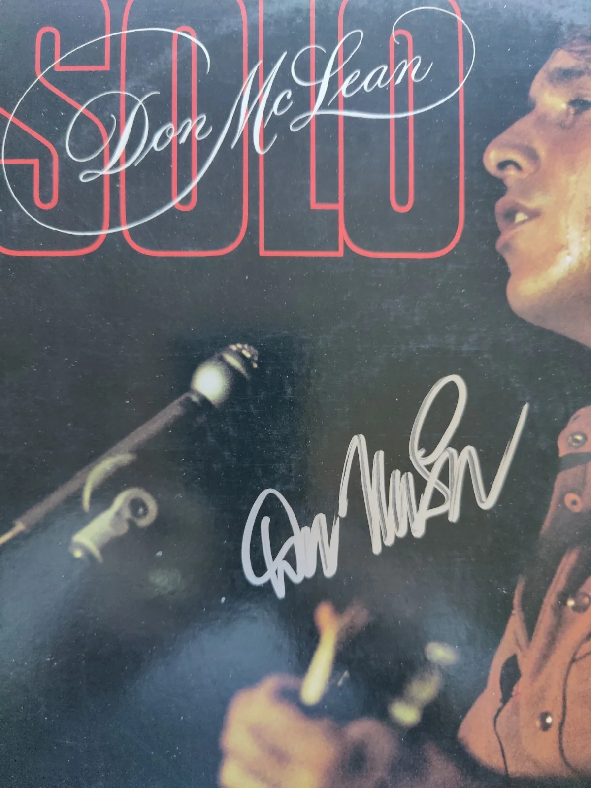 Don McClean Pop Star Autographed Double Album SOLO With Hit Song American Pie, image 2