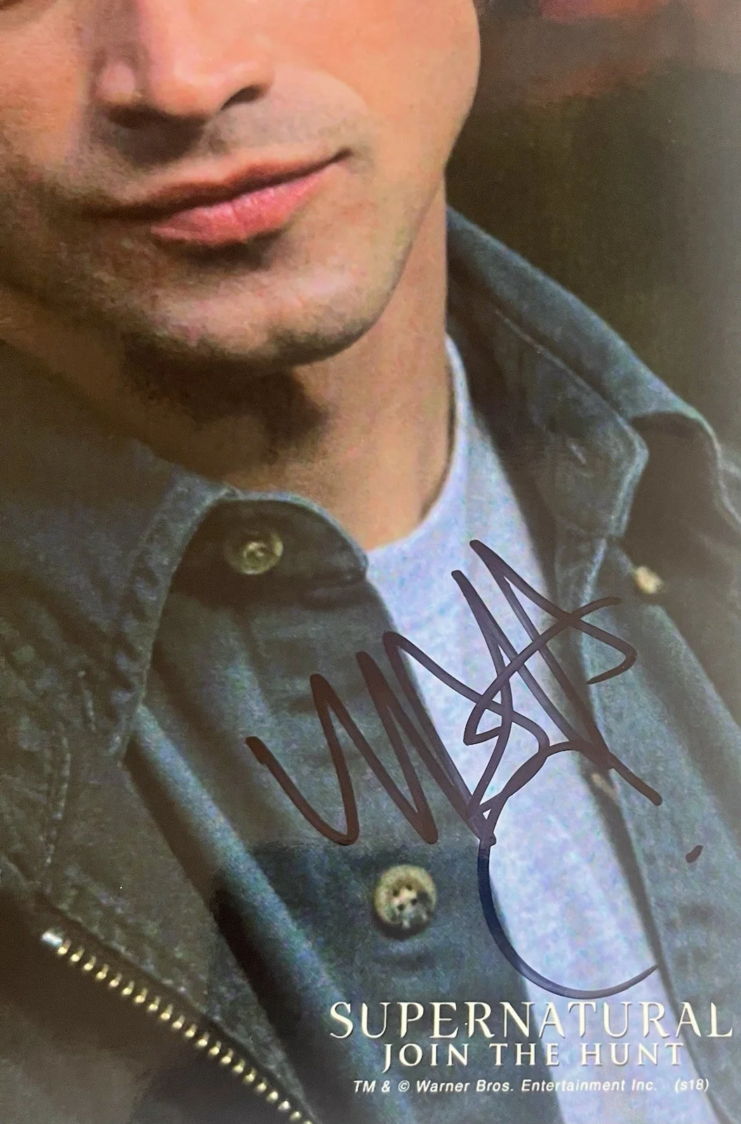 Mat Cohen — Matt Cohen SIGNED SUPERNATURAL 8x10 Photo W/ Logo As Young John Winchester SWAU, изображение 4